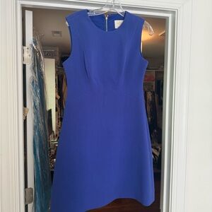 Kate Spade Blue Asymmetrical Cut Out Mini Dress